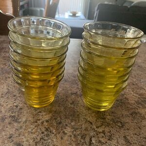 7/$35 or 14/$70 Vintage Marked Mexico Desert Small Yellow Clear Total 14 Bowls